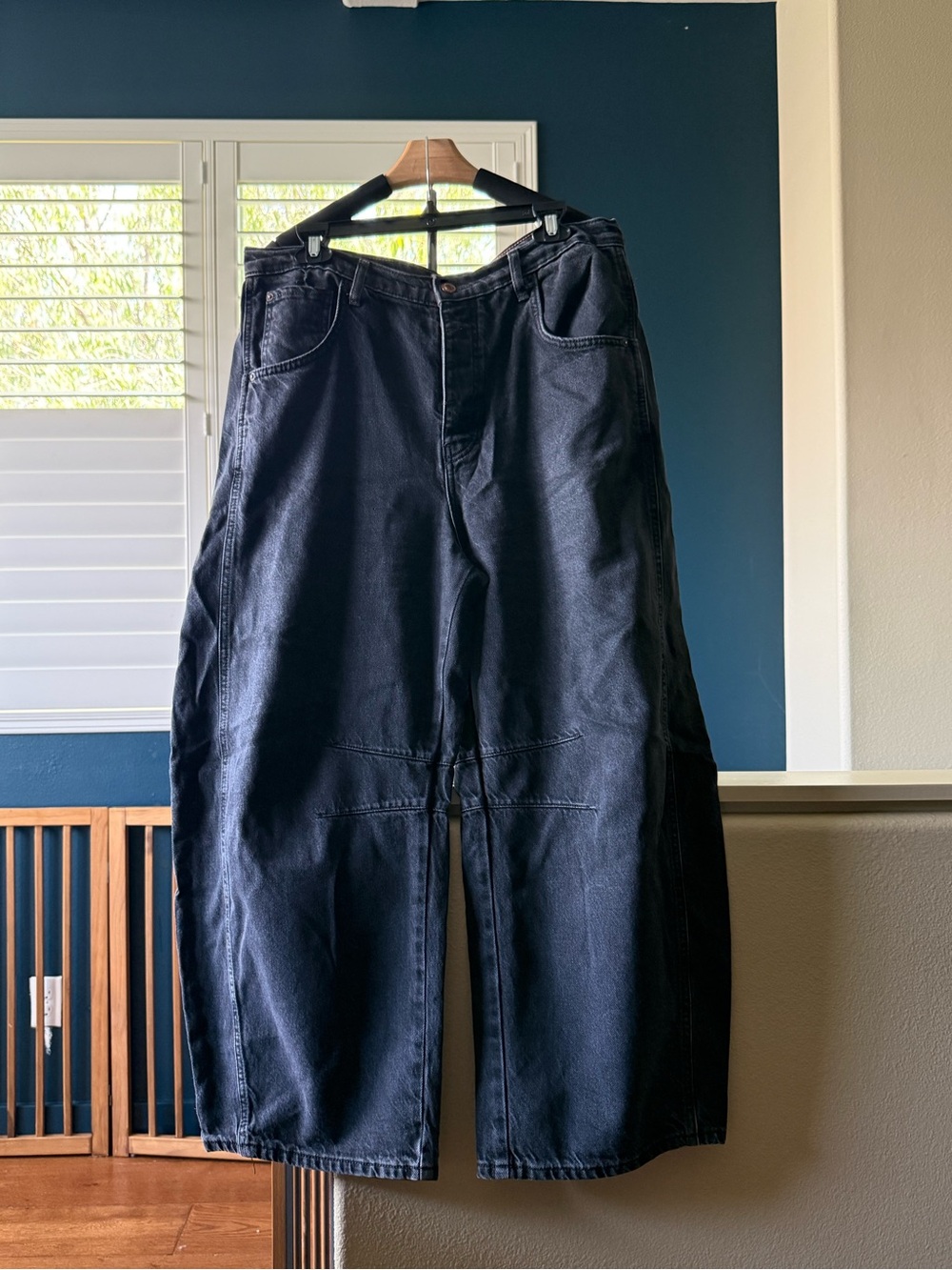 We The Free Black Barrel Pants